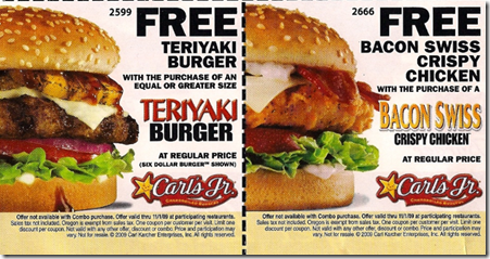 Similar to Carl's Jr. Never miss another coupon. Be the first to learn about new coupons and deals for popular brands like Carl's Jr. with the Coupon Sherpa weekly newsletters.